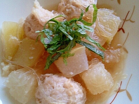 とり団子ととうがんのスープ煮